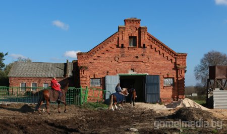 Олимпийский всадники в бывшем имении Паскевичей