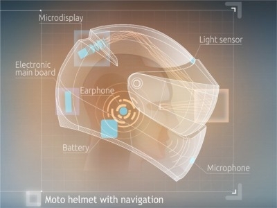 Россияне создают «умный» мотоциклетный шлем с технологией дополненной реальности