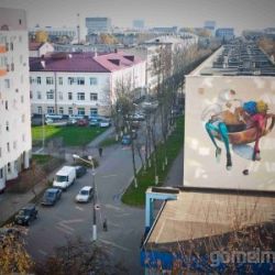 Гомельчане могут полюбоваться картинами на фасадах зданий