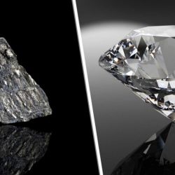 Почему алмаз - прозрачный, а графит - черный, хотя состоят они оба из углерода?