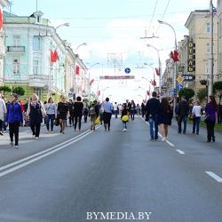 В каждом квартале Гомеля ощущался праздник