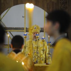 В храме иконы Божией Матери «Грузинская» прошла Божественная литургия