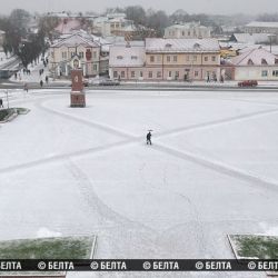 В Гродно выпал первый снег