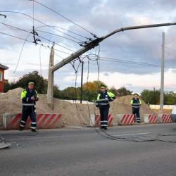 На Полесском мосту опять упала опора